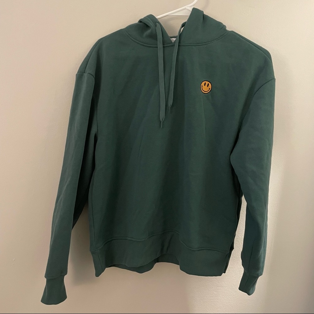 Womens small jade green sweatshirt hoodie